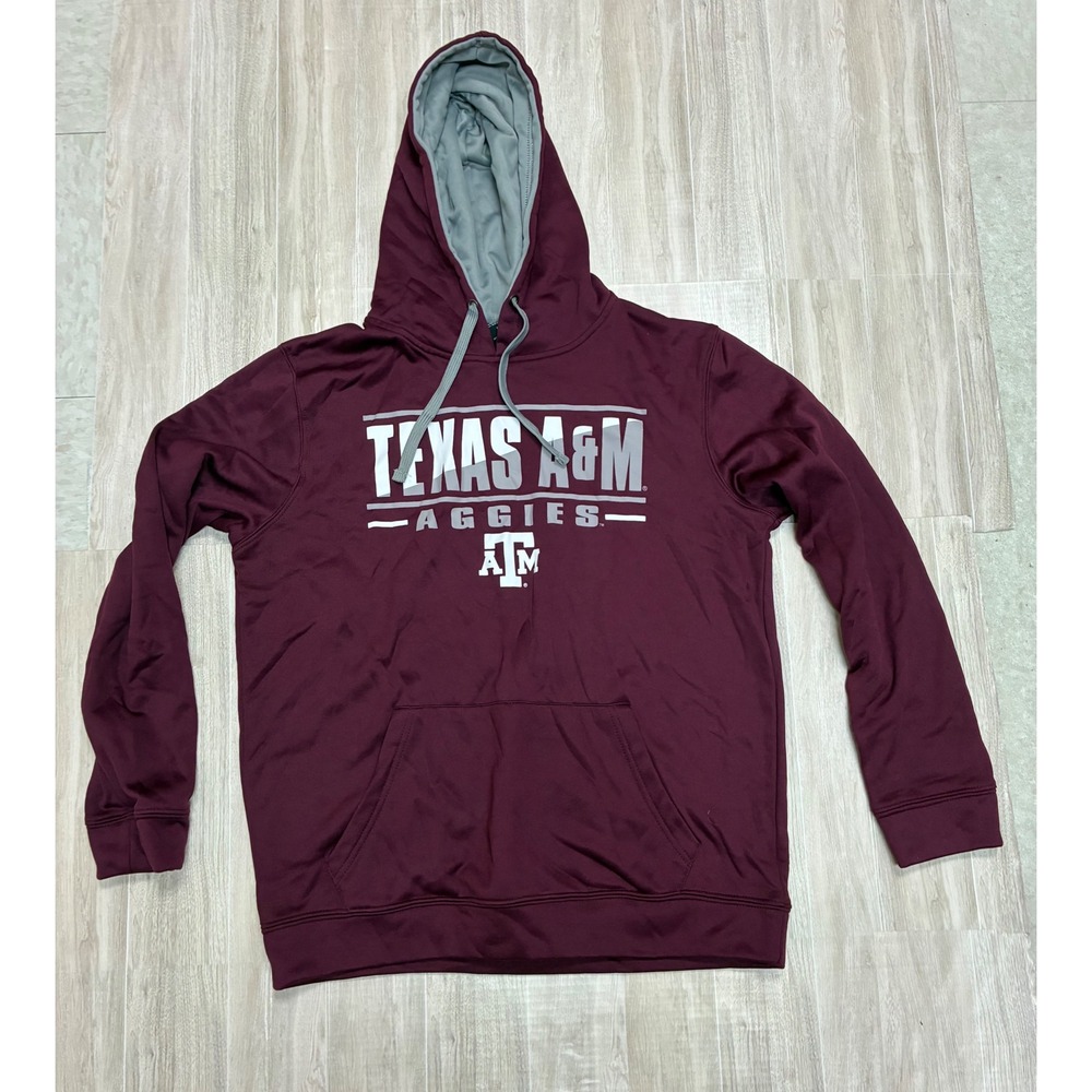 Colosseum Texas A&M Aggies Hoodie Mens Medium Maroon Performance Sweatshirt
